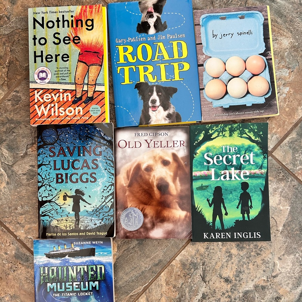 7 pc Fiction books for 11-13 yrs